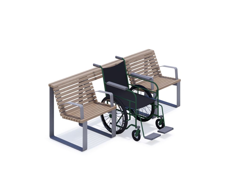 Bench Brenna BN-03 inc, BR-BN-03inc, Brenna, ◾ Fix Street Furniture ◾ Ukraine