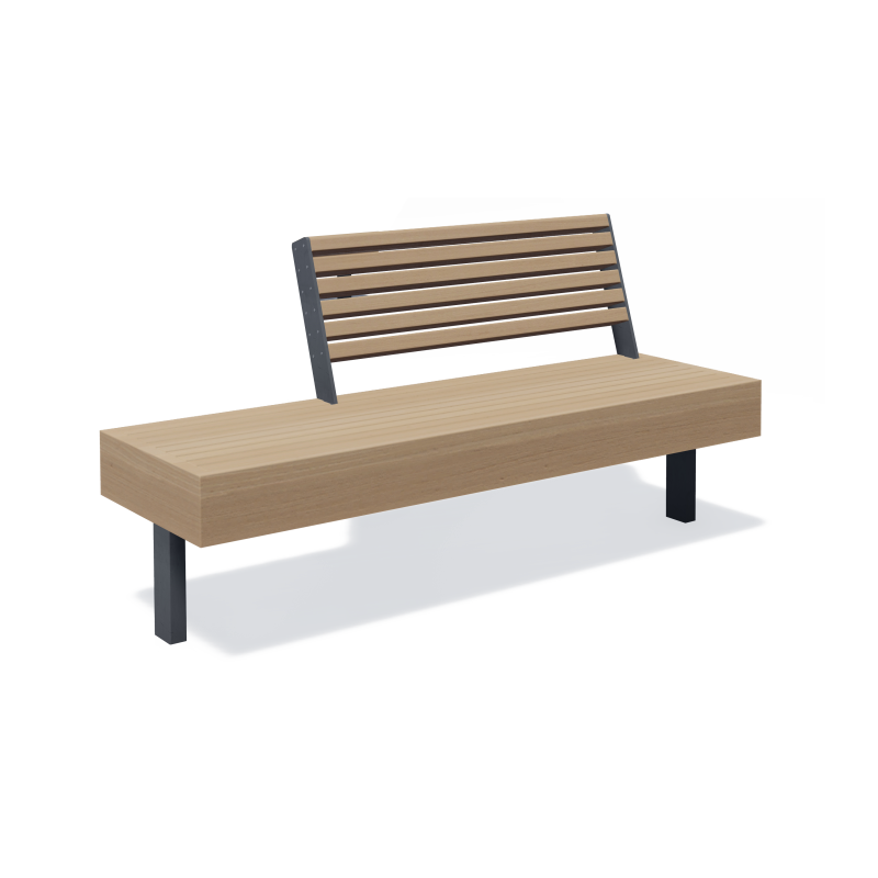 Bench Pangaia BN-01, PN-BN-01, Pangaia, ◾ Fix Street Furniture ◾ Ukraine