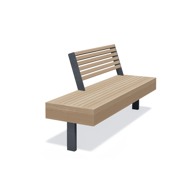 Bench Pangaia BN-01, PN-BN-01, Pangaia, ◾ Fix Street Furniture ◾ Ukraine