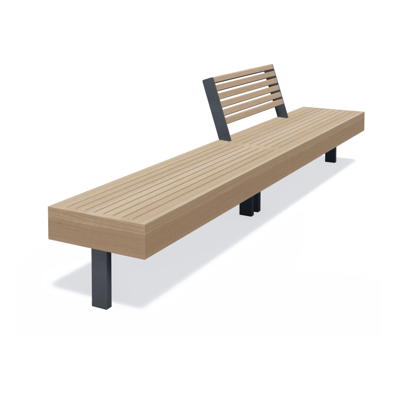 Bench Pangaia BN-02A, PN-BN-02A, Pangaia, ◾ Fix Street Furniture ◾ Ukraine