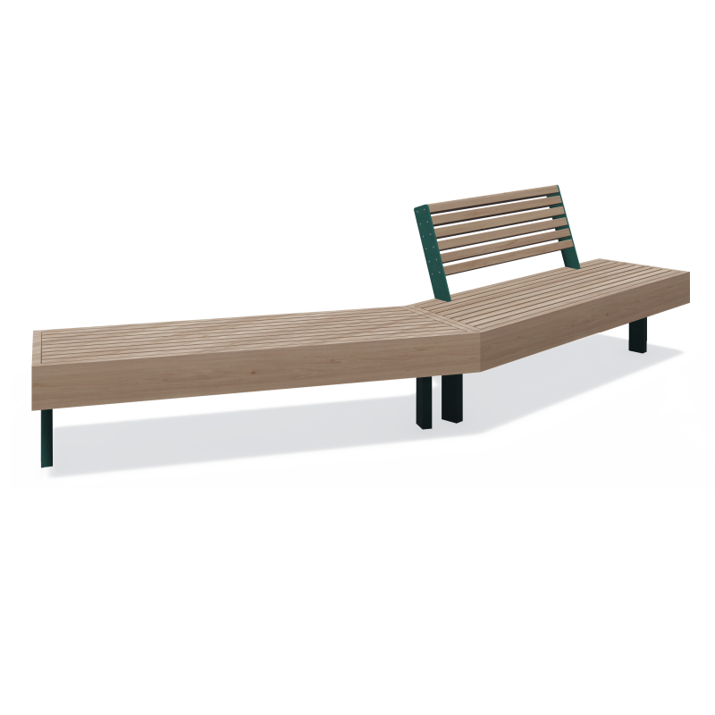 Bench Pangaia BN-04, PN-BN-04, Pangaia, ◾ Fix Street Furniture ◾ Ukraine