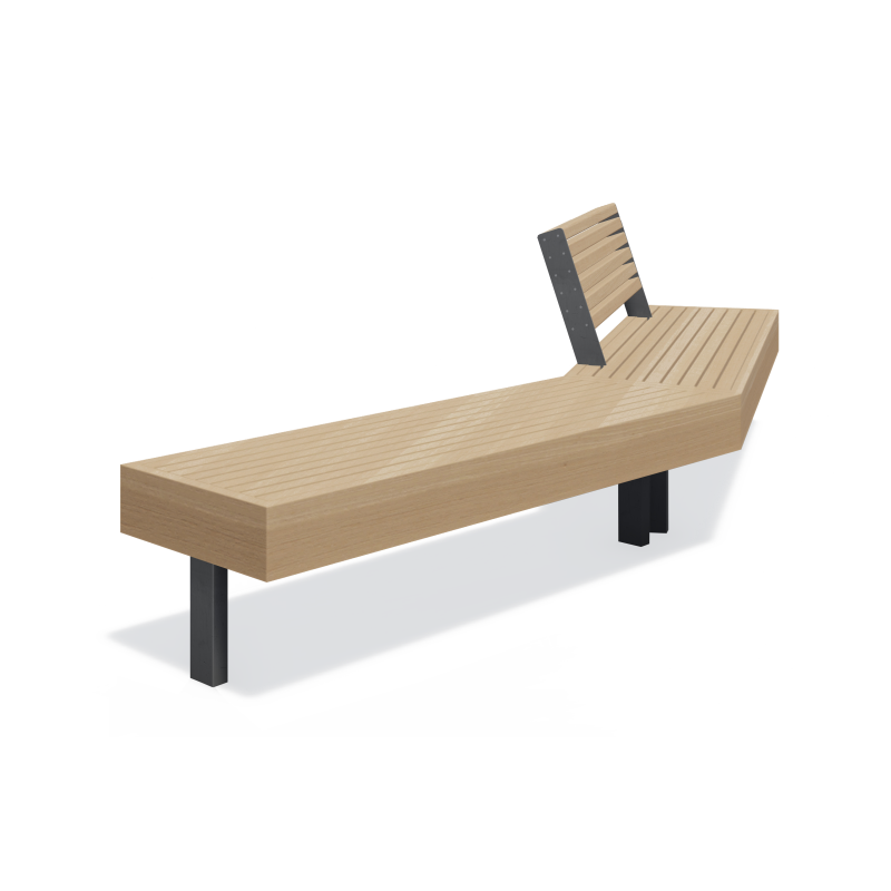 Bench Pangaia BN-04, PN-BN-04, Pangaia, ◾ Fix Street Furniture ◾ Ukraine