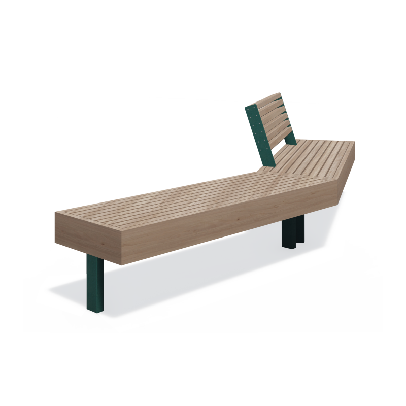 Bench Pangaia BN-04, PN-BN-04, Pangaia, ◾ Fix Street Furniture ◾ Ukraine