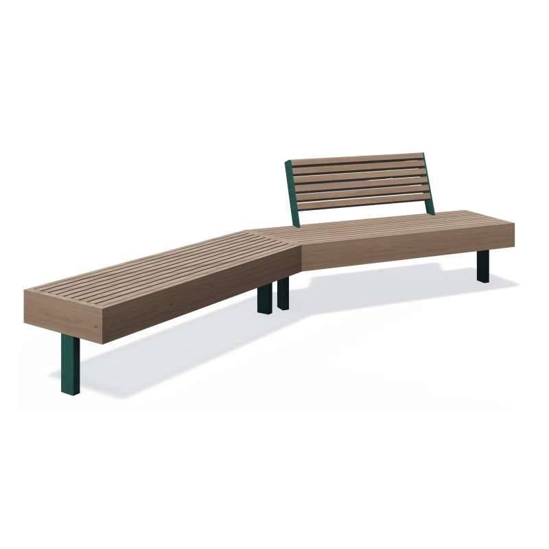 Bench Pangaia BN-04, PN-BN-04, Pangaia, ◾ Fix Street Furniture ◾ Ukraine