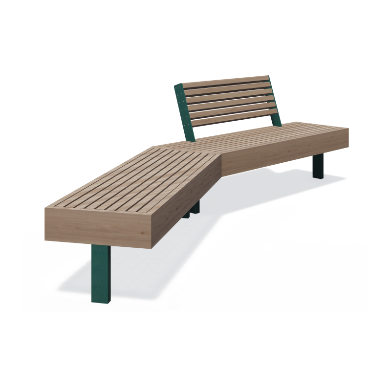 Bench Pangaia BN-04, PN-BN-04, Pangaia, ◾ Fix Street Furniture ◾ Ukraine