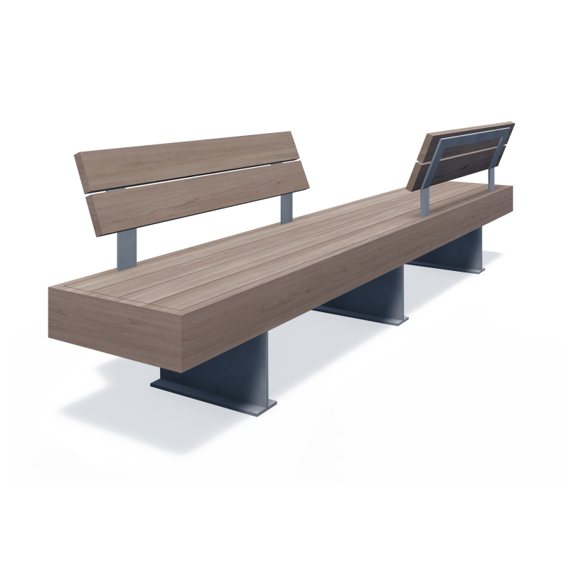 Bench Pangaia BN-08A, PN-BN-08A, Pangaia, ◾ Fix Street Furniture ◾ Ukraine